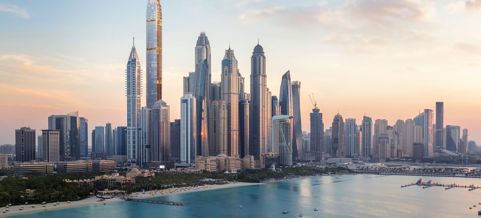 Dubai waterfront skyline