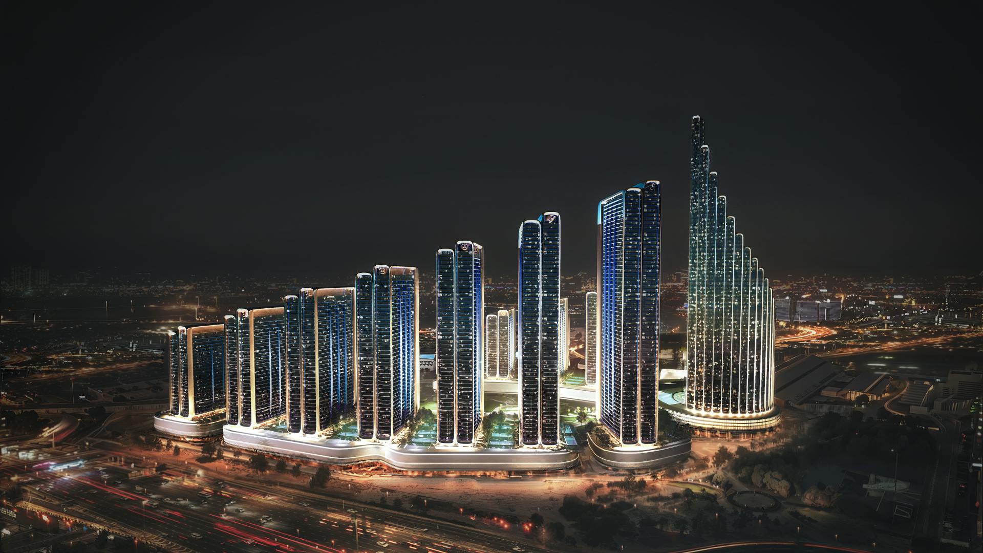 Mercedes-Benz Places | Binghatti City main view